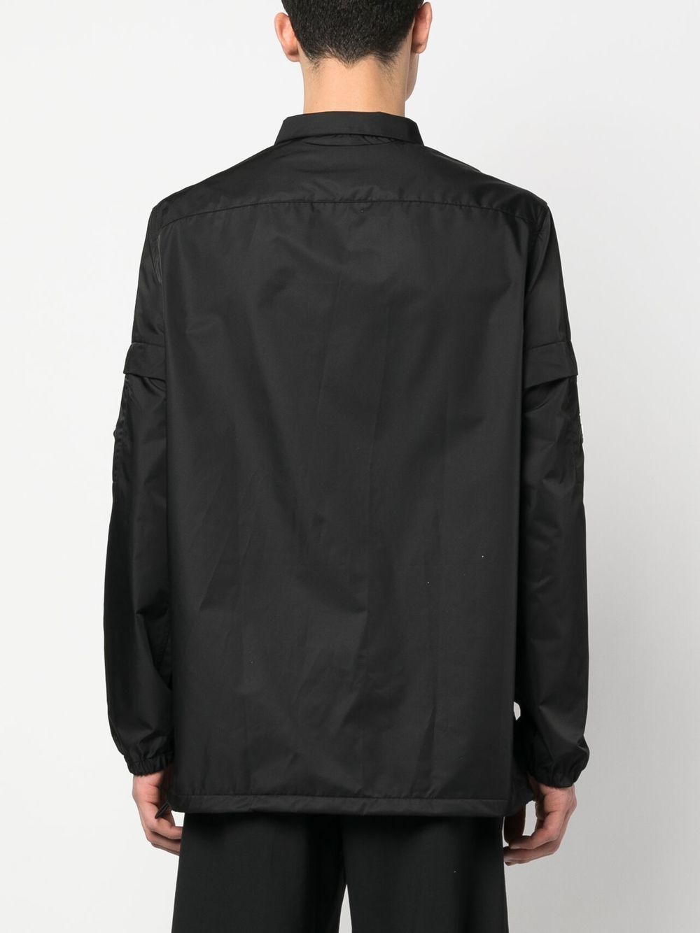 Shop Givenchy 4g Buckled-pocket Overshirt In Black