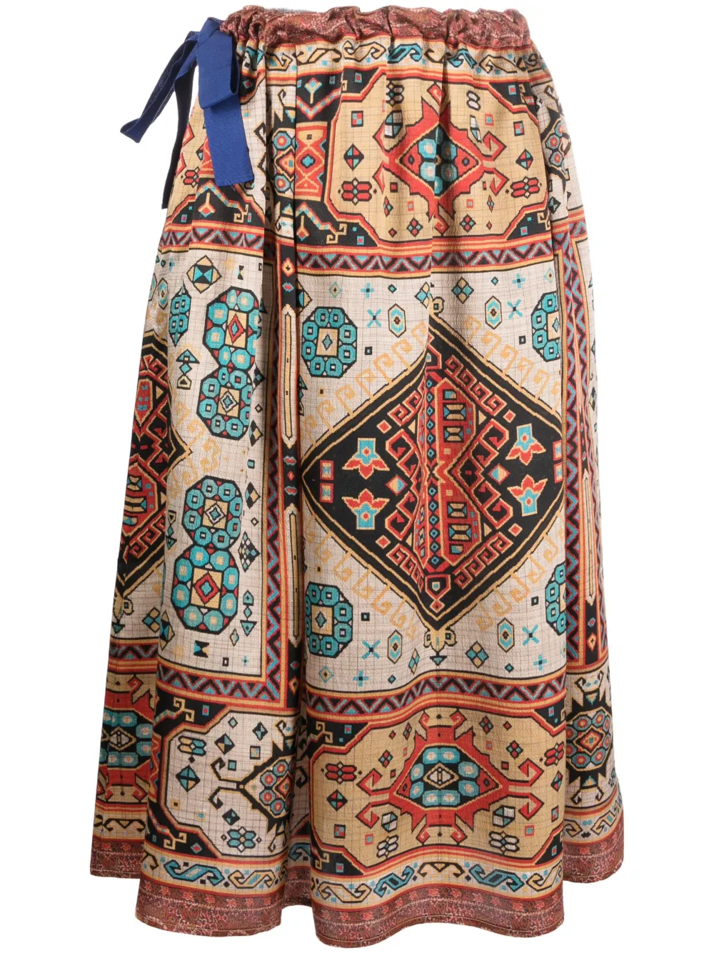 pierre louis mascia イタリア スカート レディース 春夏 L Pierre-Louis Mascia geometric-print tie-fastening skirt | Smart Closet