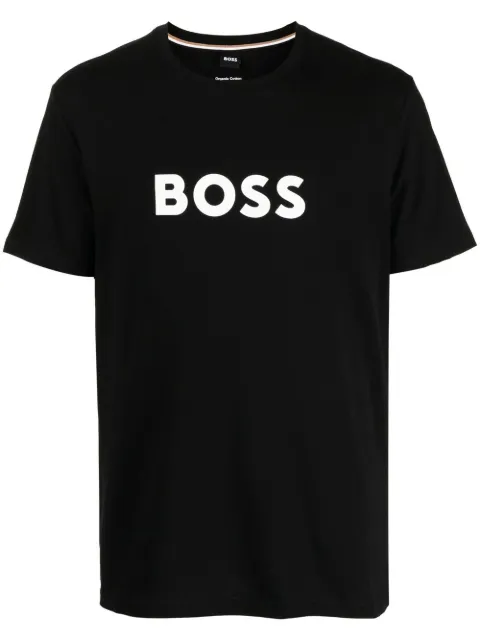 BOSS Camiseta de algodão com logo