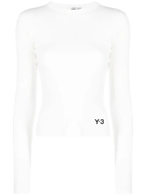 Y-3 playera con logo estampado