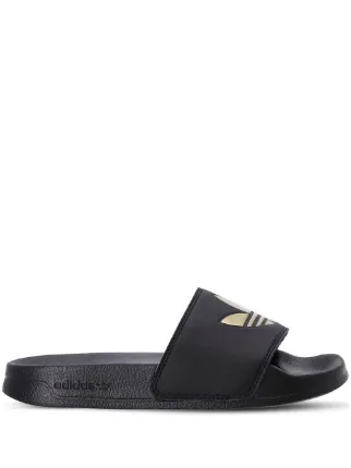 Adidas Trefoil Black Slides adidas Adilette Comfort Slides - Black | Free Shipping with  main image 2