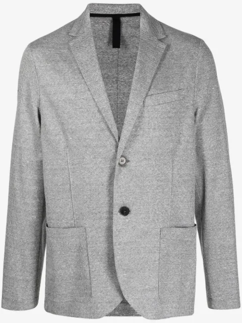Harris Wharf London blazer con solapas de muesca y botones