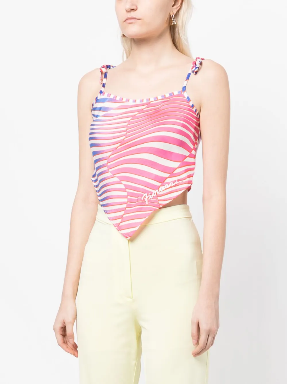 FIORUCCI ANGELS-MOTIF KNITTED MINI DRESS