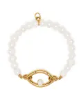Capsule Eleven Eye pearl bracelet - White