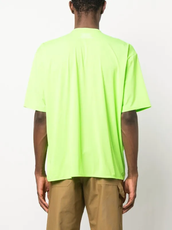 Sunnei slogan-print Jersey T-shirt | Green | FARFETCH ID