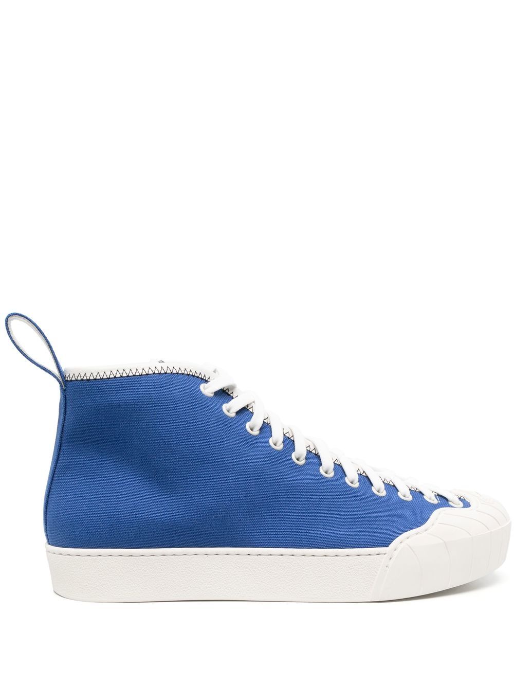 Sunnei High-top Lace-up Sneakers In Blue,white