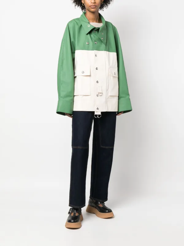 Sunnei Pino colour-block Cargo Jacket | Neutrals | FARFETCH AO