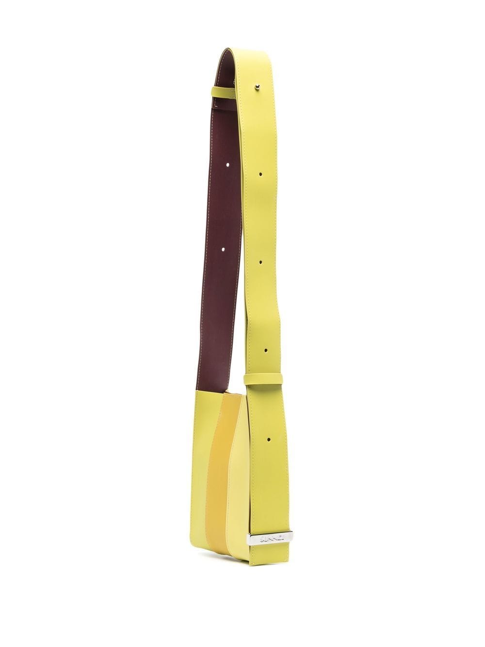 Shop Sunnei Parallelepipedo Crossbody Bag In Yellow