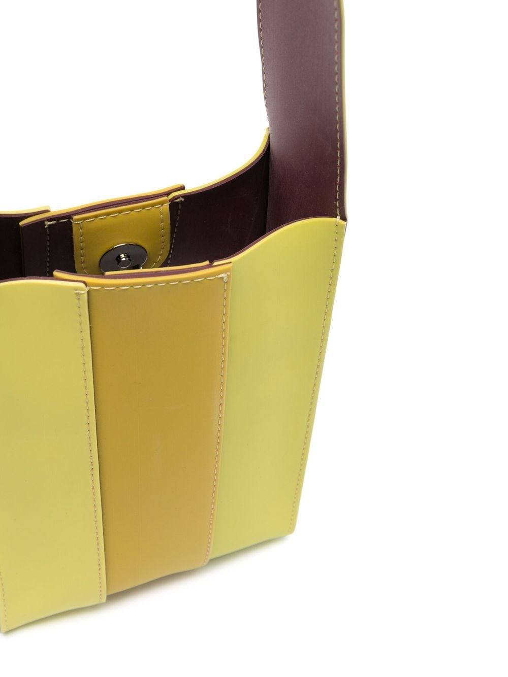 Shop Sunnei Parallelepipedo Crossbody Bag In Yellow