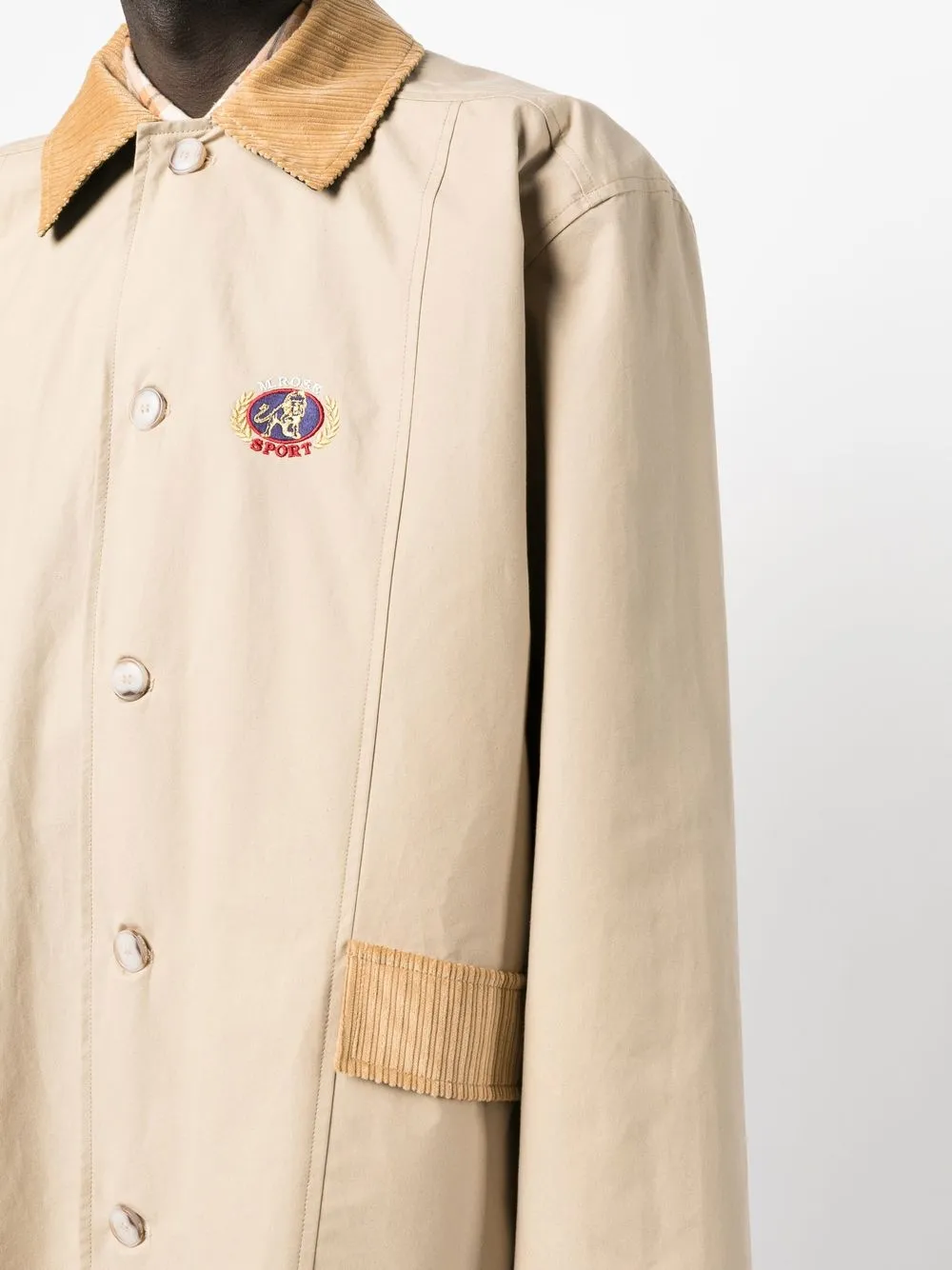 Martine Rose Trench Hanging Sports Casual In Brown