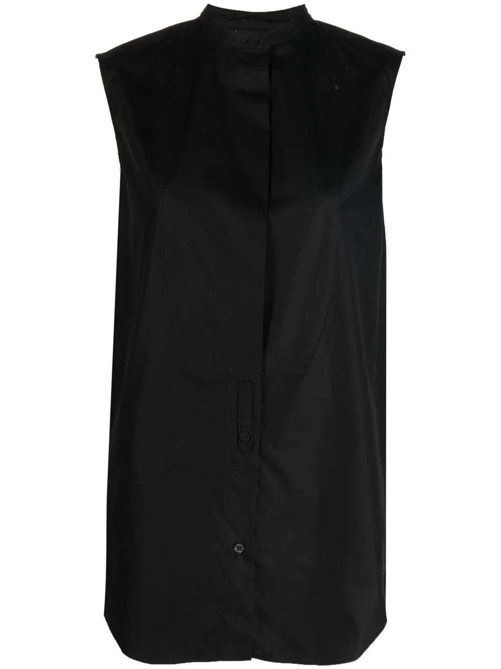 

ASPESI sleeveless button-up shirt - Black