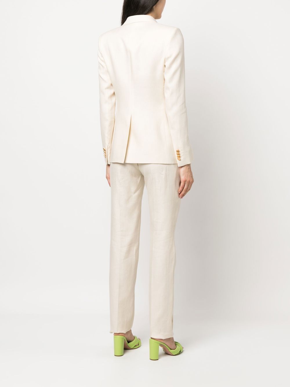 Shop Tagliatore Double-breasted Blazer In Nude