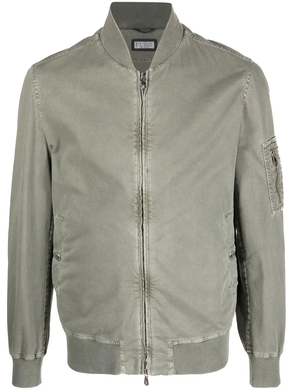 

Brunello Cucinelli zip-up bomber jacket - Green