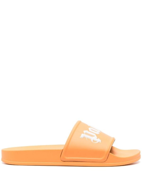 Palm Angels logo embossed Slides Farfetch