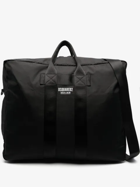 DSQUARED2 logo-print weekend bag