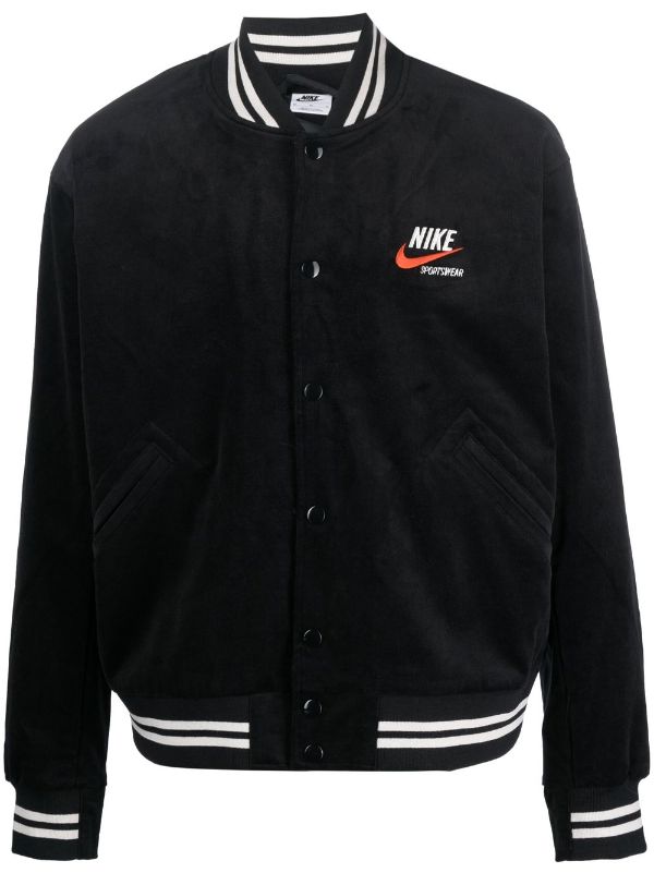 Nike Swoosh-detail Varsity Jacket - Farfetch