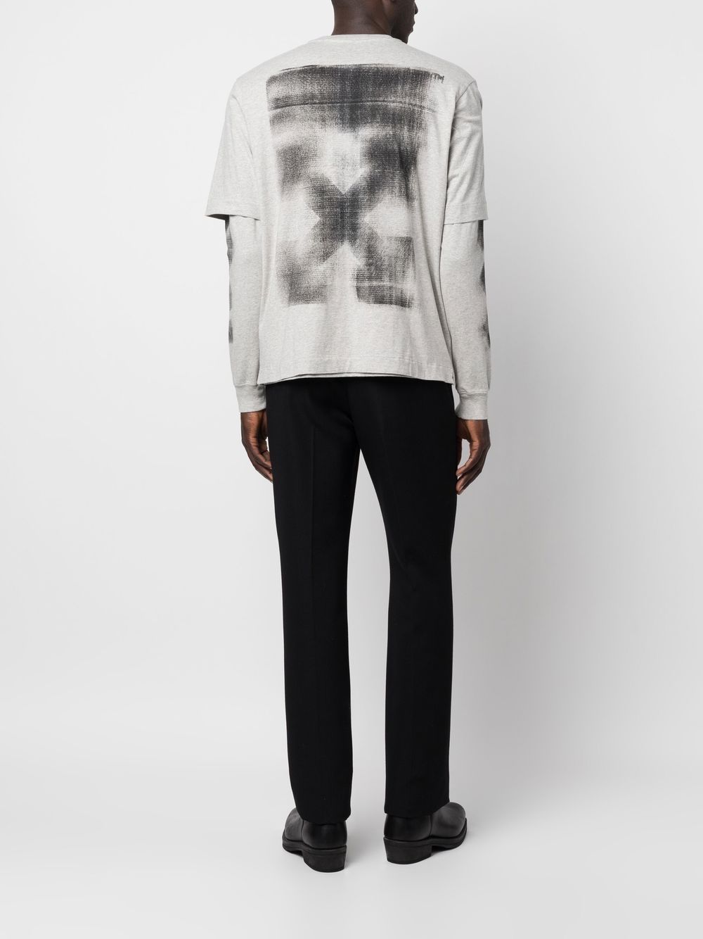 Off-White Top met lange mouwen - Grijs