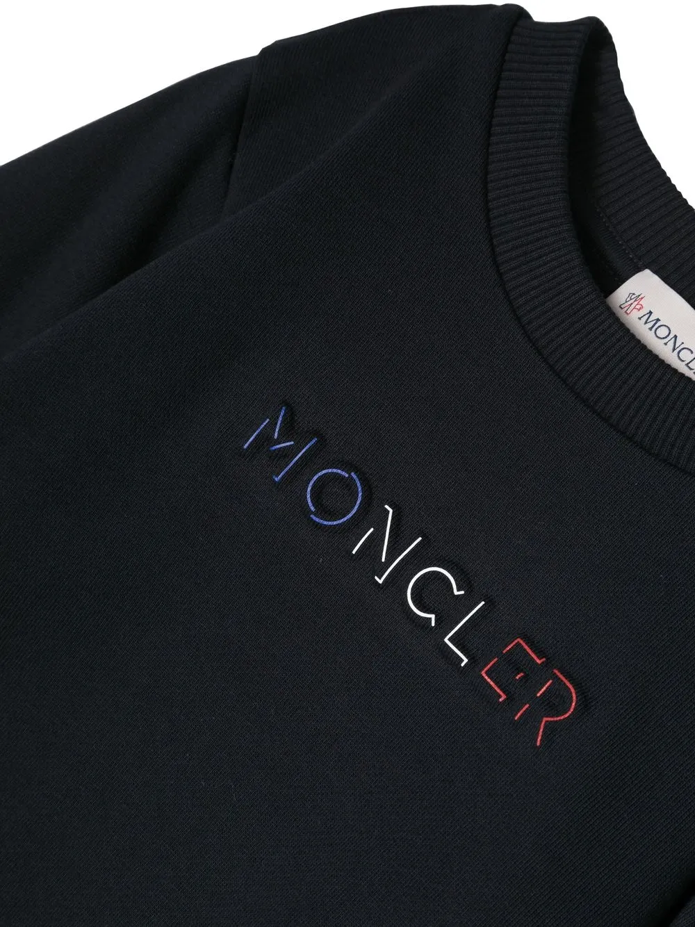  Moncler Enfant Logo-print Cotton Sweatshirt - Blue 