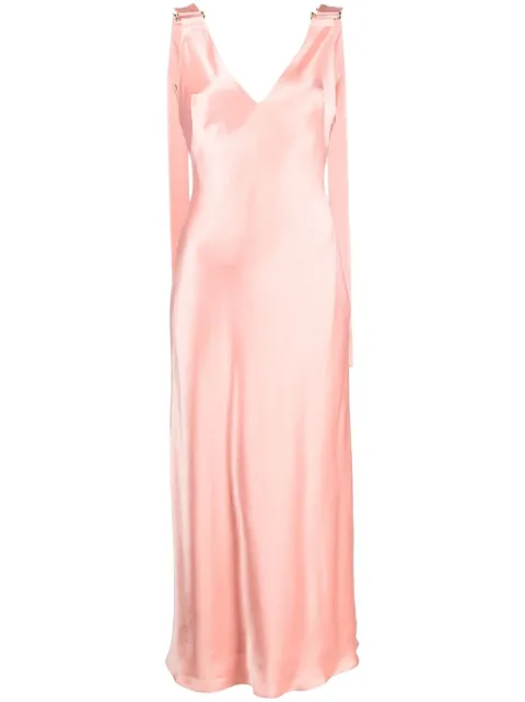 Acler satin finish midi dress