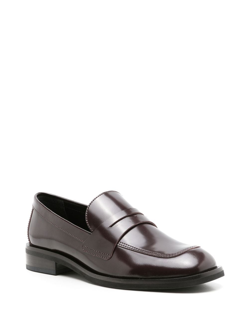 Shop Sarah Chofakian Clarisse Patent Loafers In Brown