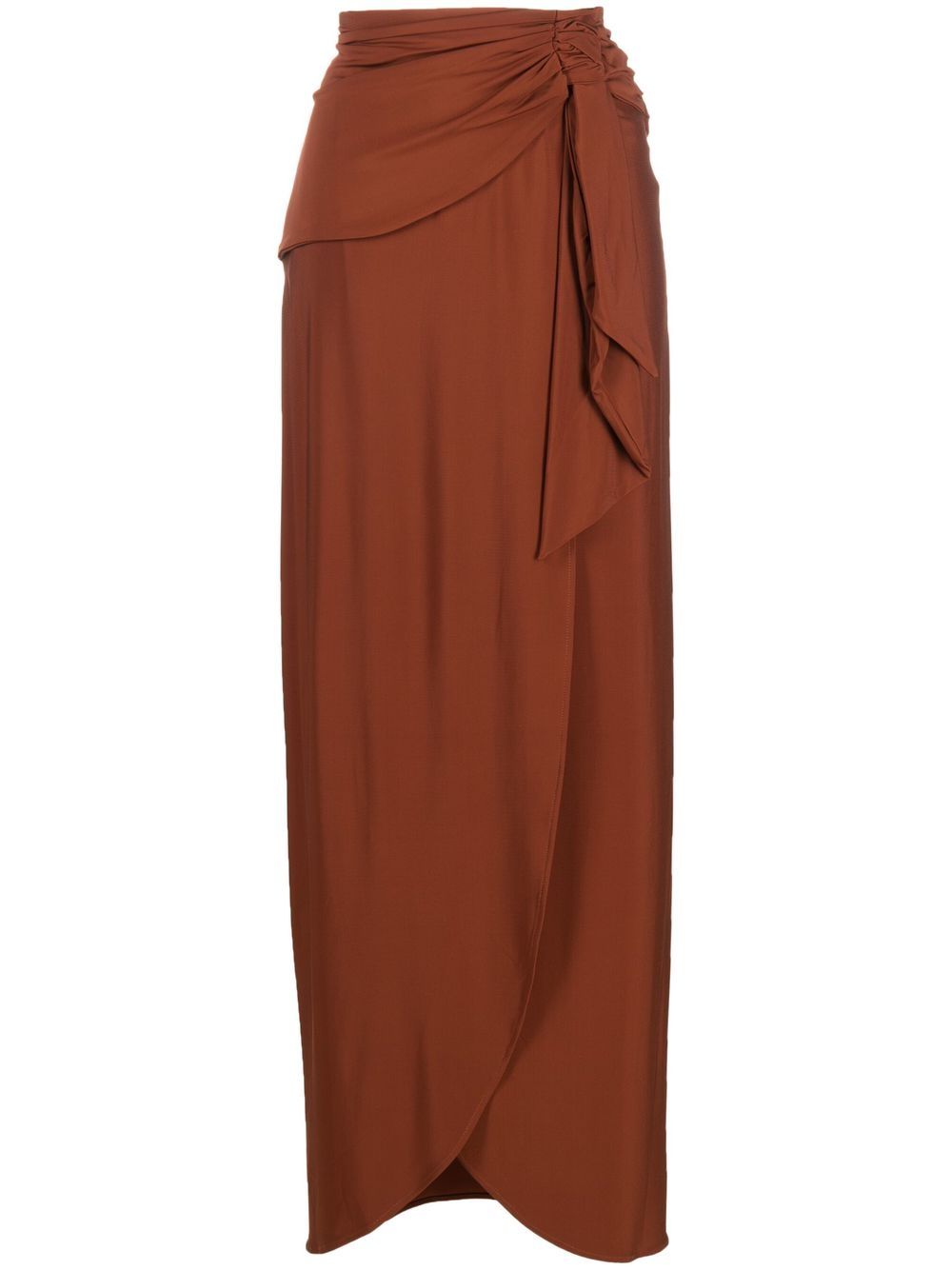 

Federica Tosi wrap-design skirt - Brown