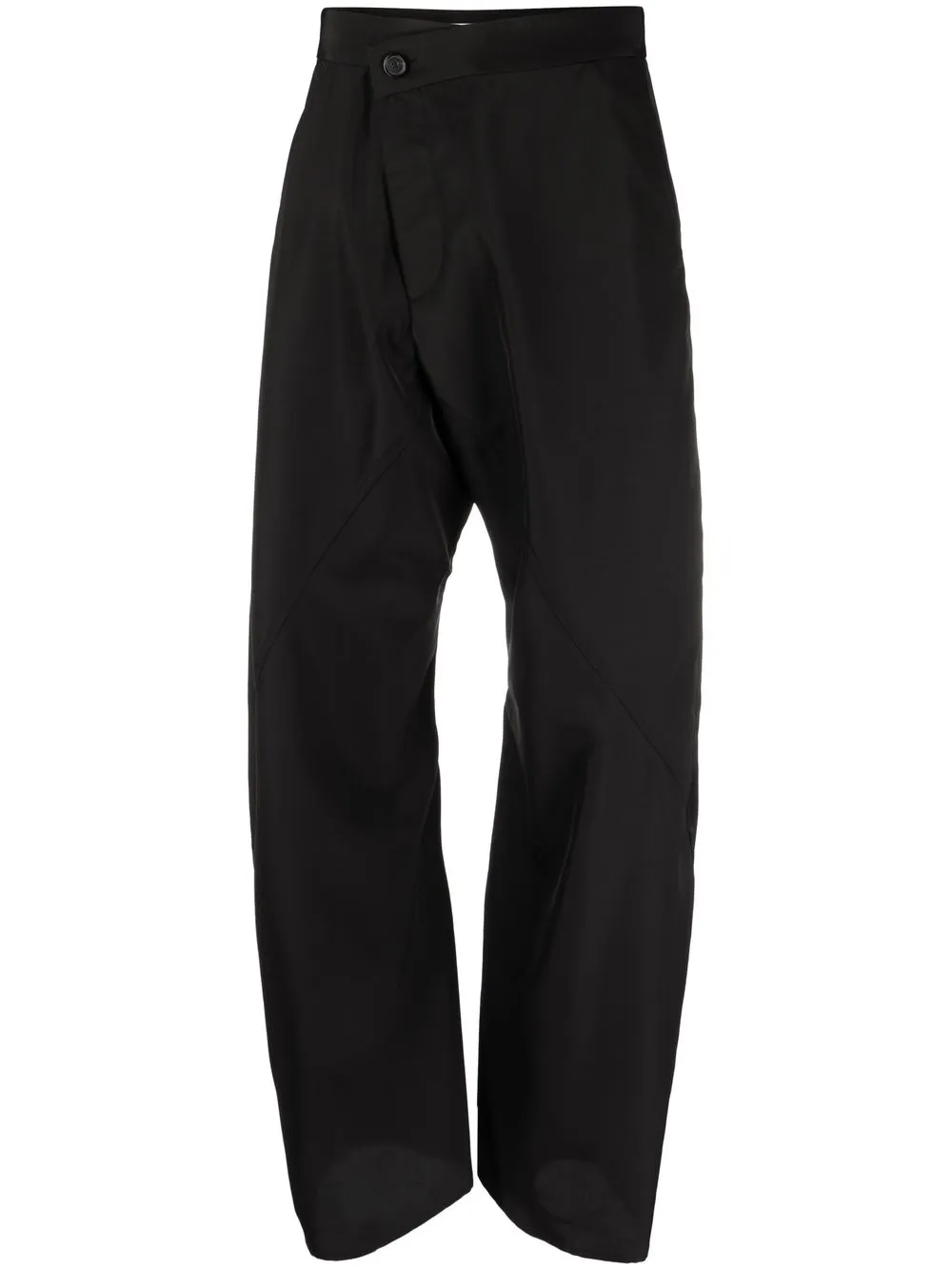 

JW Anderson cross-over waist workwear trousers - Black