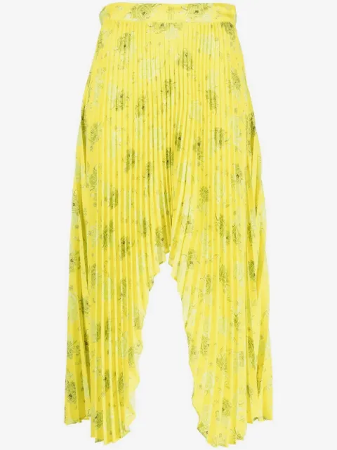 Rokh arch pleated midi skirt