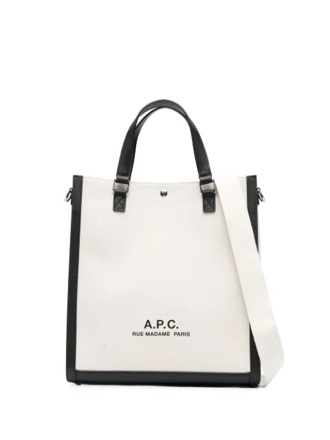 A.P.C. logo-print tote bag