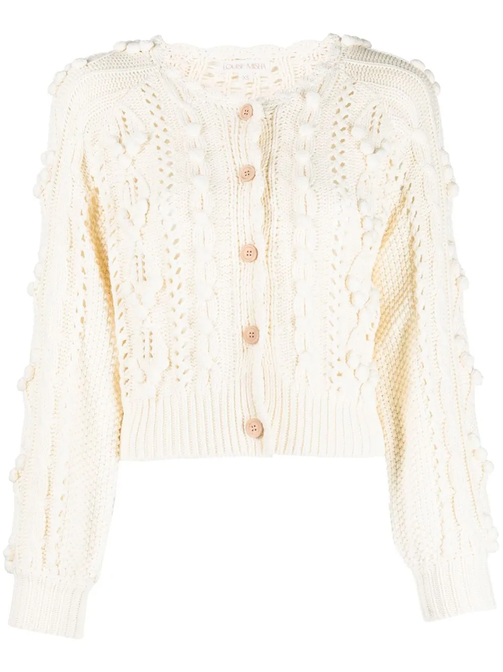 

Louise Misha chunky knit cardigan - Neutrals