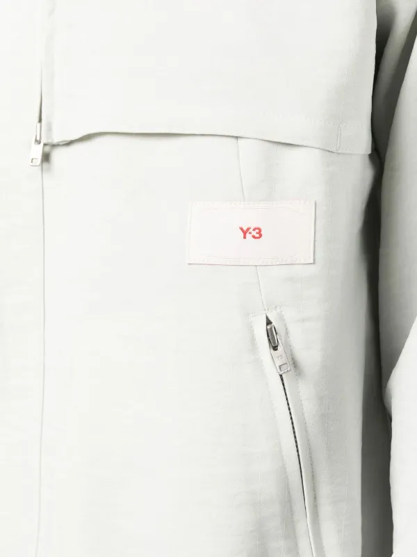 Y-3 コンシールフロント ジャケット | グレー | FARFETCH JP