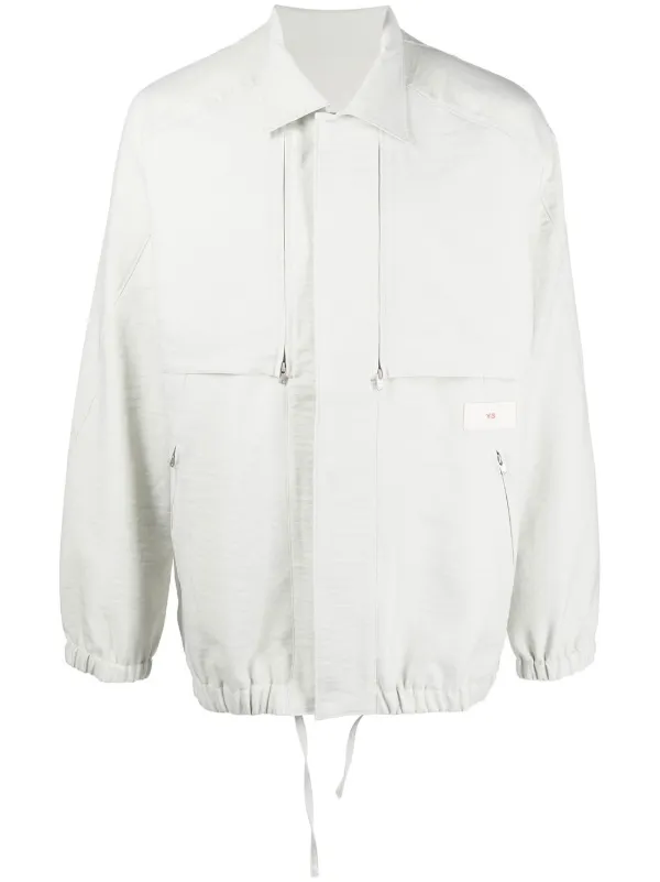 Y-3 コンシールフロント ジャケット | グレー | FARFETCH JP