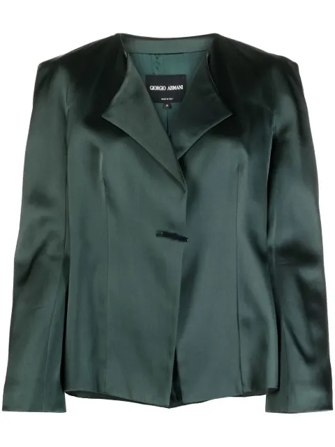 Giorgio Armani Pre-Owned 1990s silk single-breasted jacket