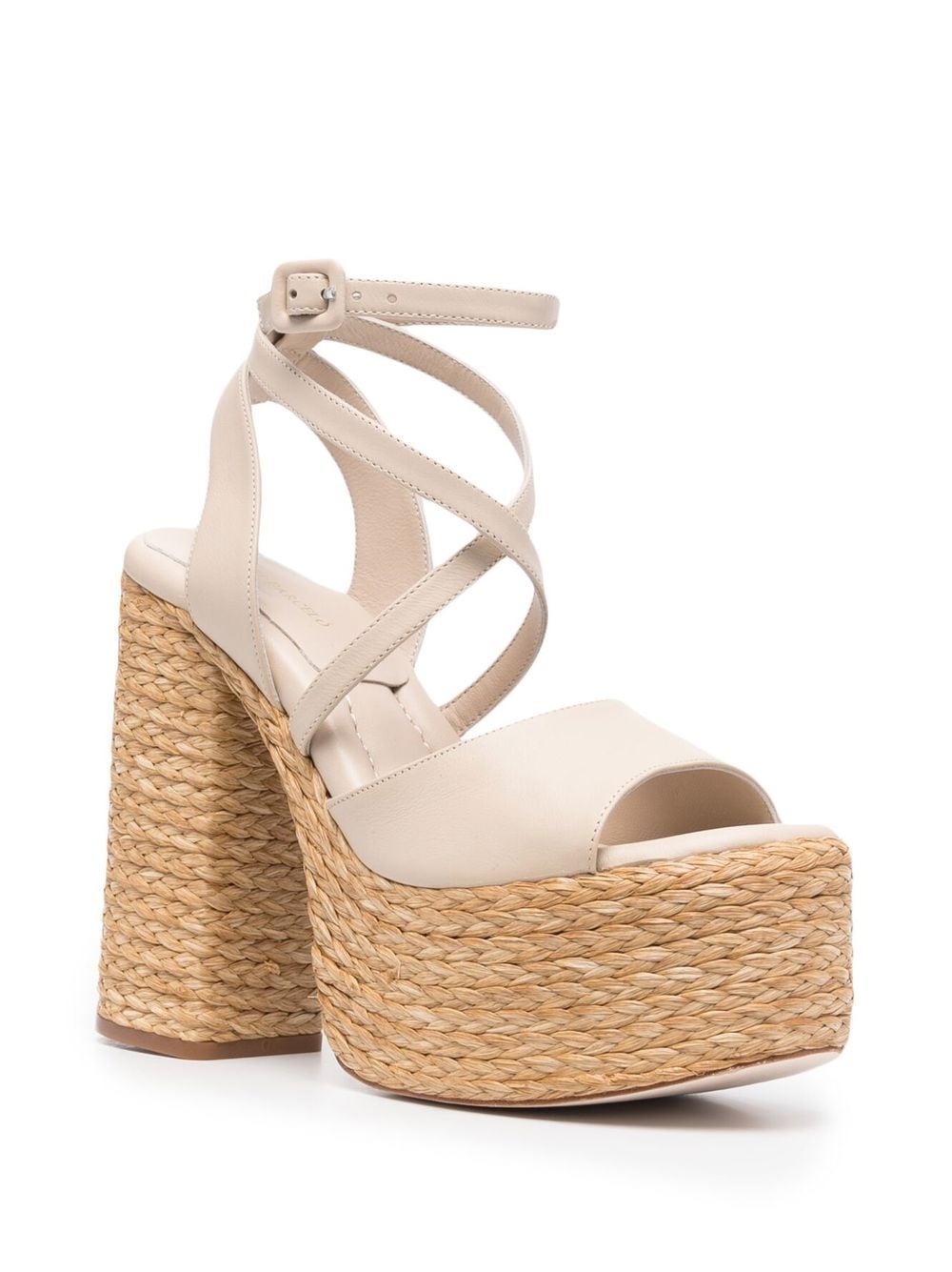 Shop Paloma Barceló Colette Heeled Sandals In Nude