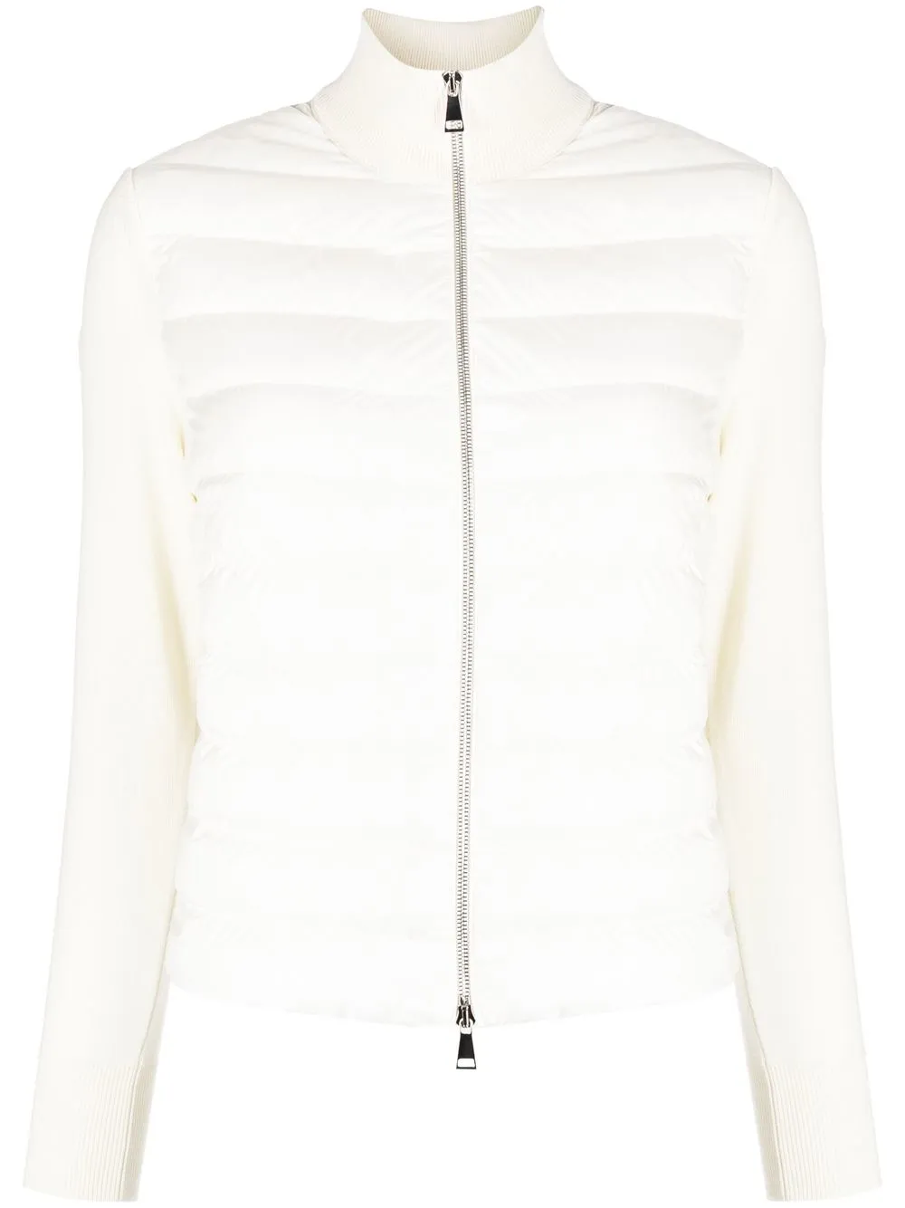 

Moncler quilted padded cardigan - White