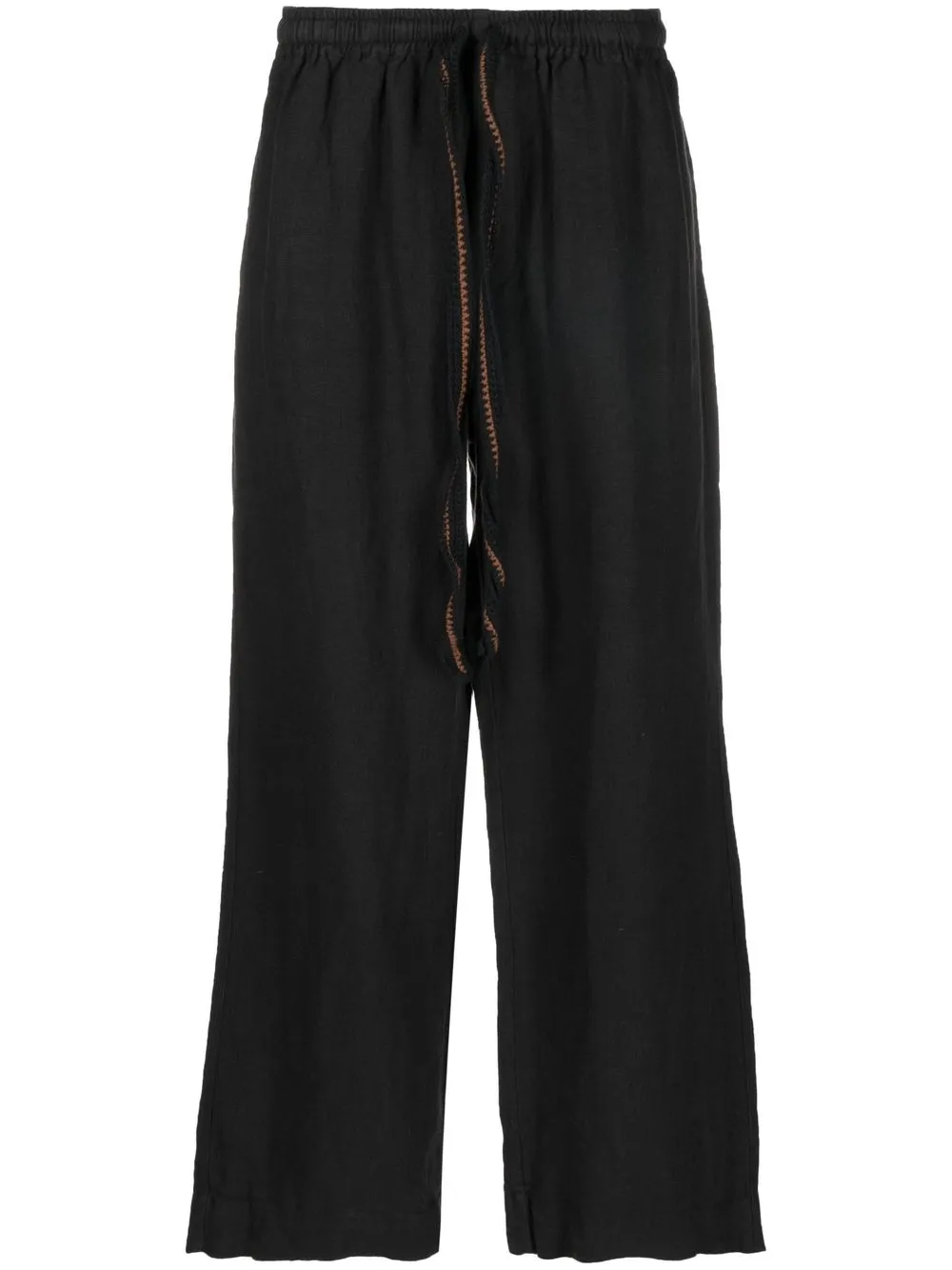 

COMMAS pantalones anchos con cordones en la pretina - Negro