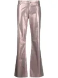 Collina Strada metallic flared trousers - Pink