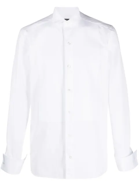 Zegna slim-cut long-sleeved shirt