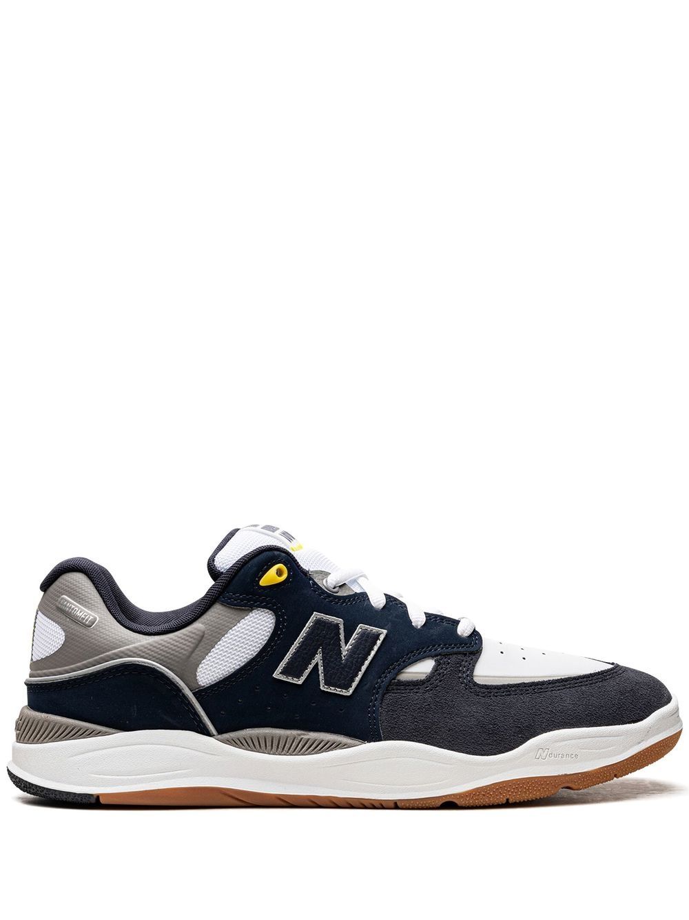 Shop New Balance Numeric 1010 "navy/gum" Sneakers In Blue