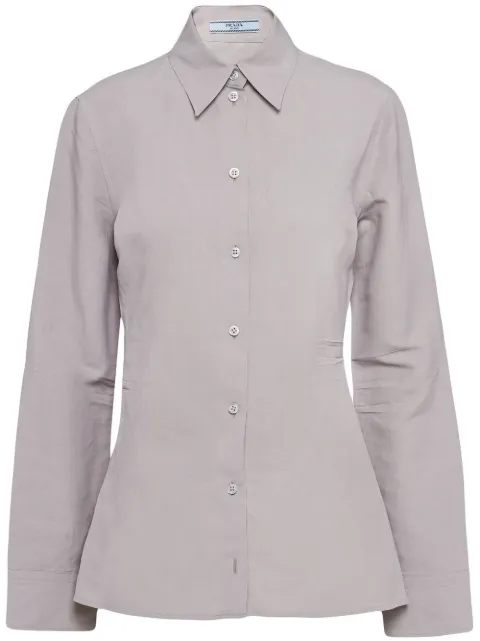 Prada paper-based button-up shirt