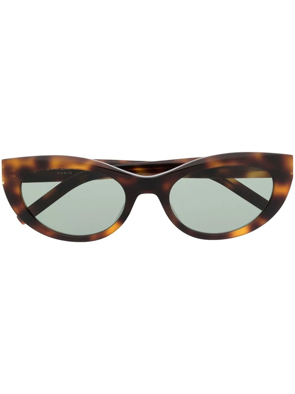 Saint Laurent Eyewear Tortoiseshell Effect Cat Eye Sunglasses Farfetch