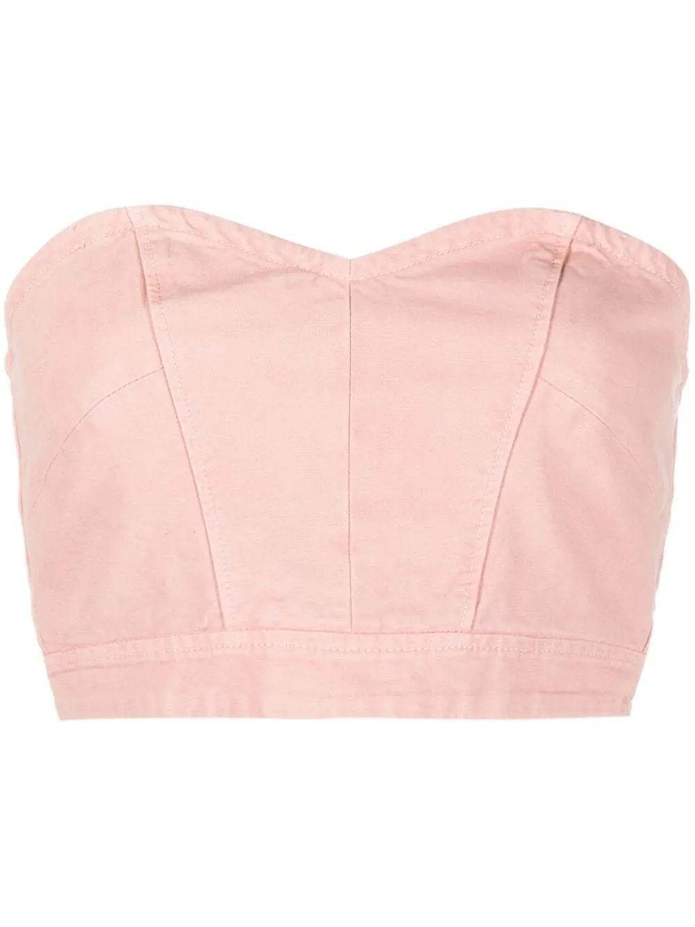 

Forte Forte strapless cropped bustier - Pink