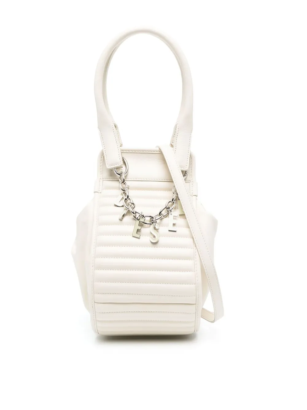 

Diesel slouchy leather tote bag - White