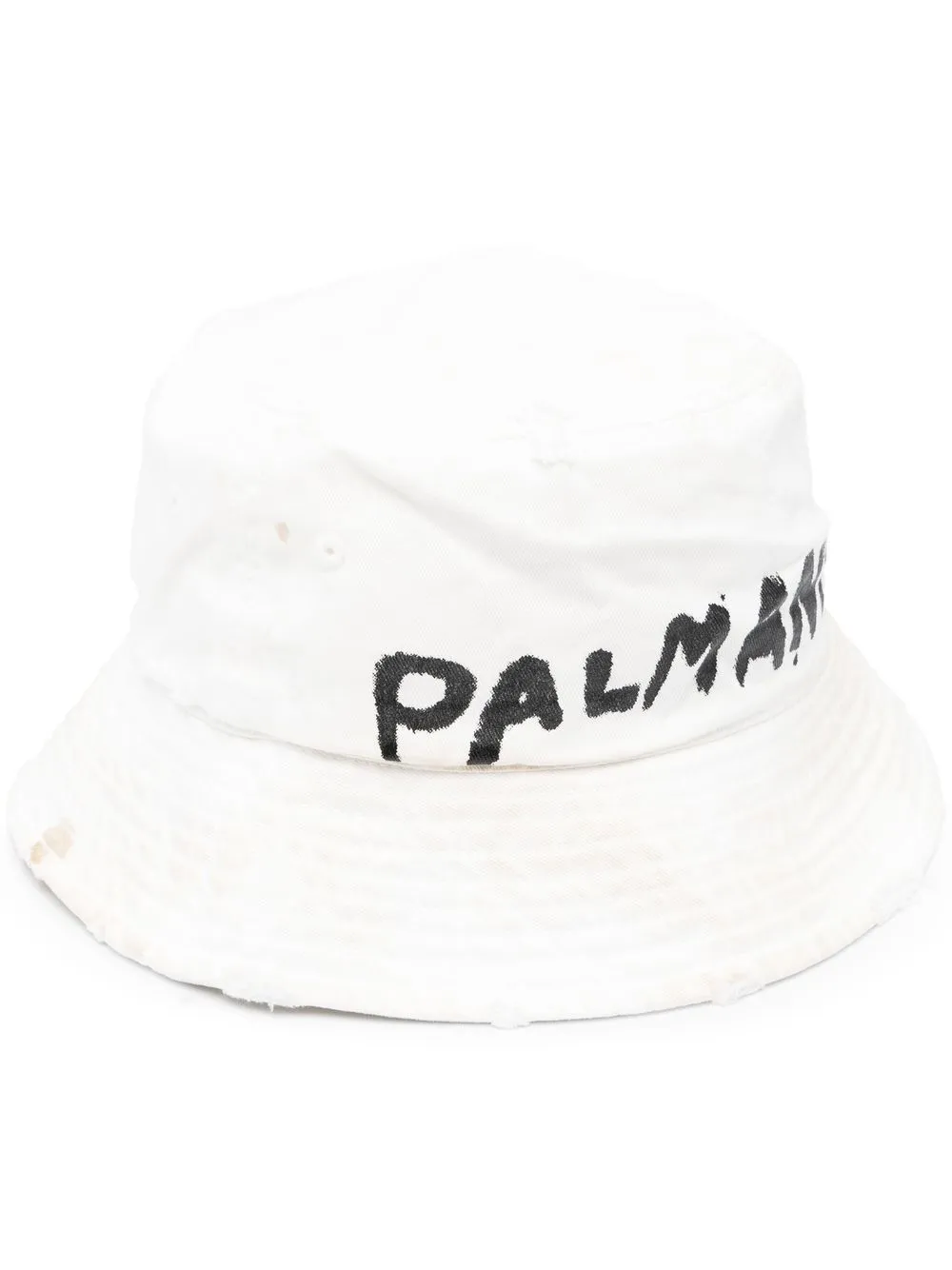 

Palm Angels logo-print bucket hat - Neutrals