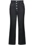 Sunnei button-fly flared jeans - Black