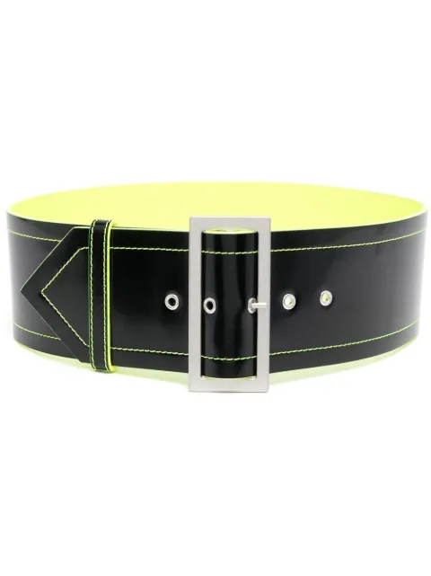 Philosophy Di Lorenzo Serafini contrast wide-buckle belt