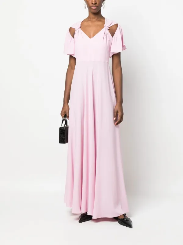 vivetta pink dress Vivetta V-neck Mini Dress | Pink