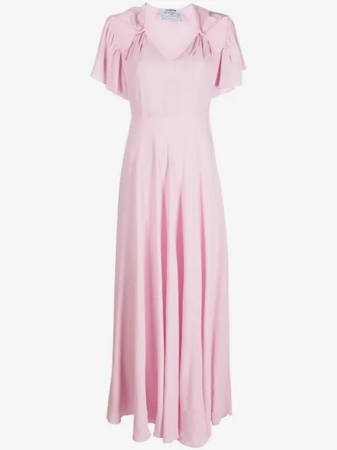 Vivetta ruched cut-out maxi dress