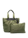 VeeCollective padded-design tote bag - Green