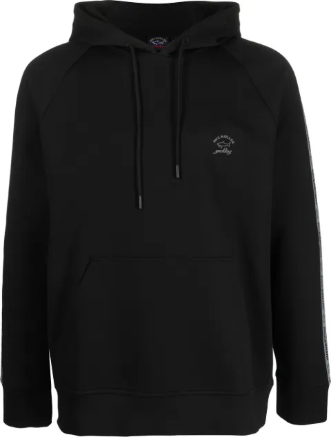 Paul & Shark logo-print cotton-blend hoodie