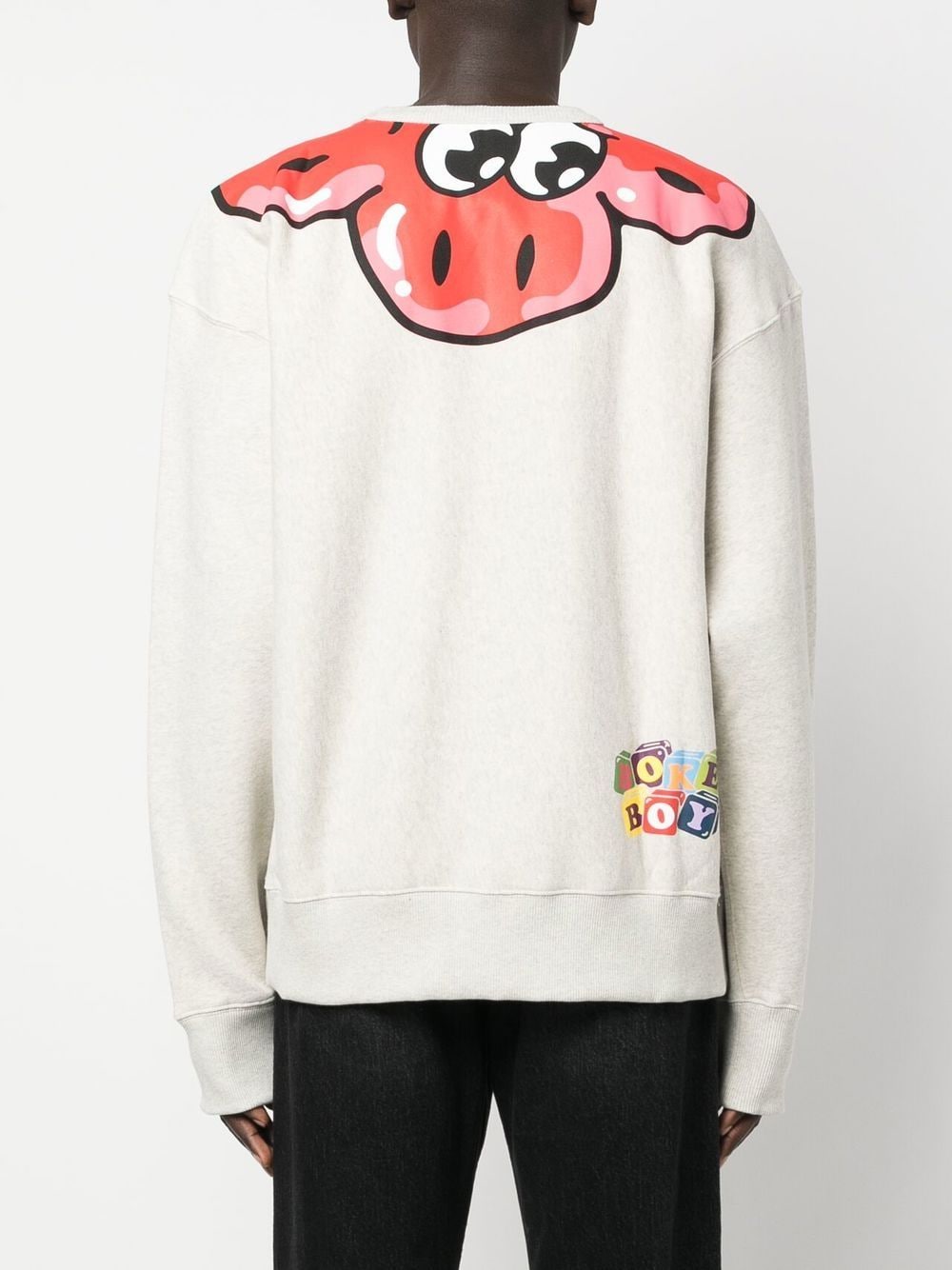 Shop Kenzo Boke Flower Graphic-print Sweatshirt In Grau